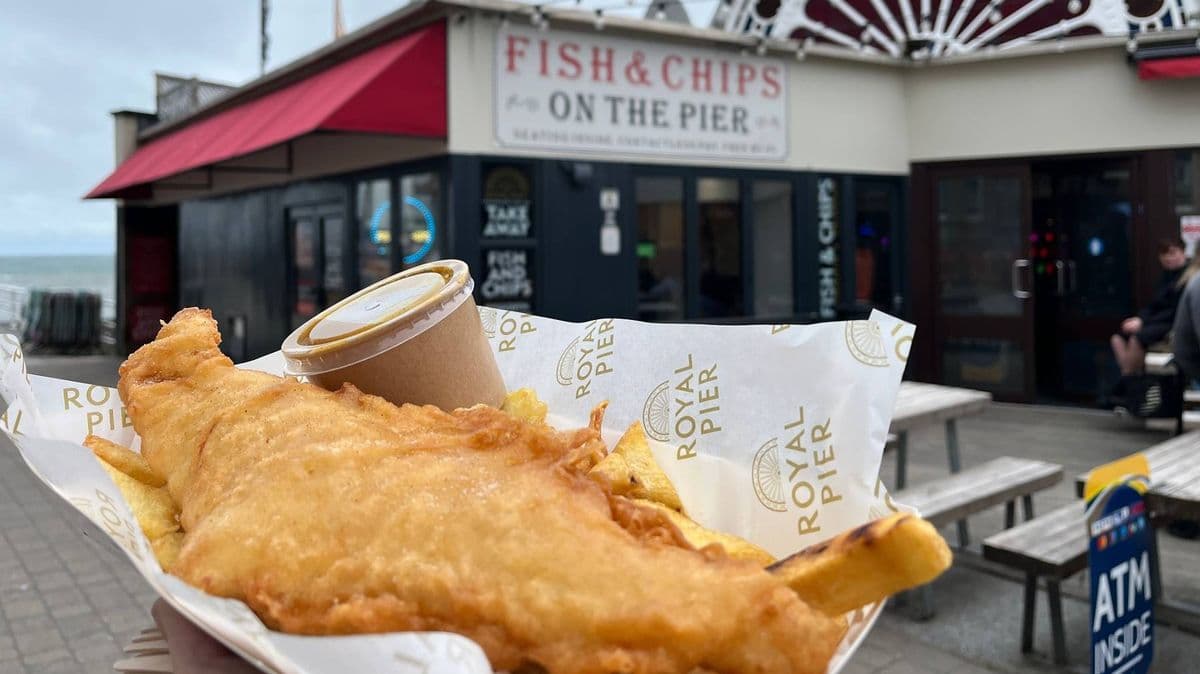 I visited a famous seaside town with great fish and chips, but there was a strange problem