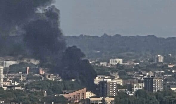 Big Fire in East London