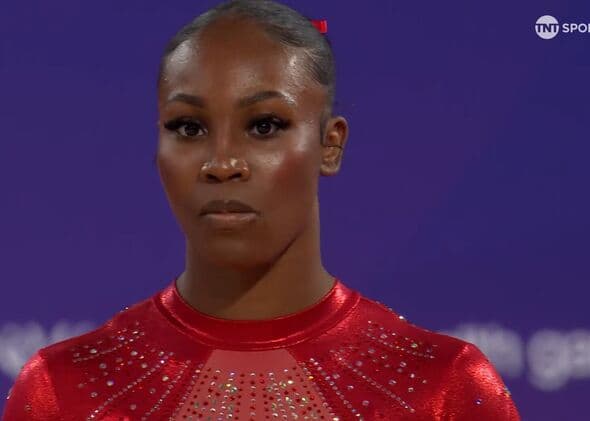 Commonwealth Games Gymnast Surprised by Music Mistake