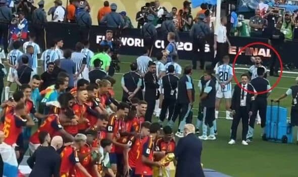Argentina Player Shows Respect After World Cup Loss