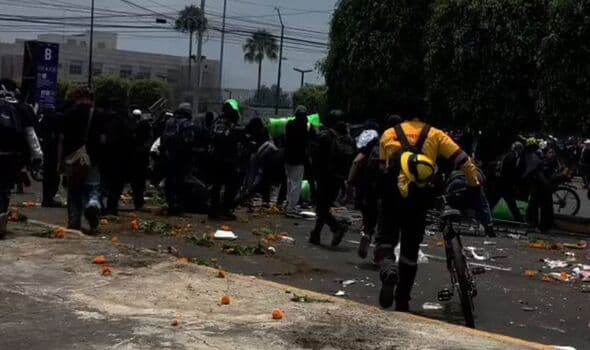 Violent Clashes at Mexico vs South Africa World Cup Match