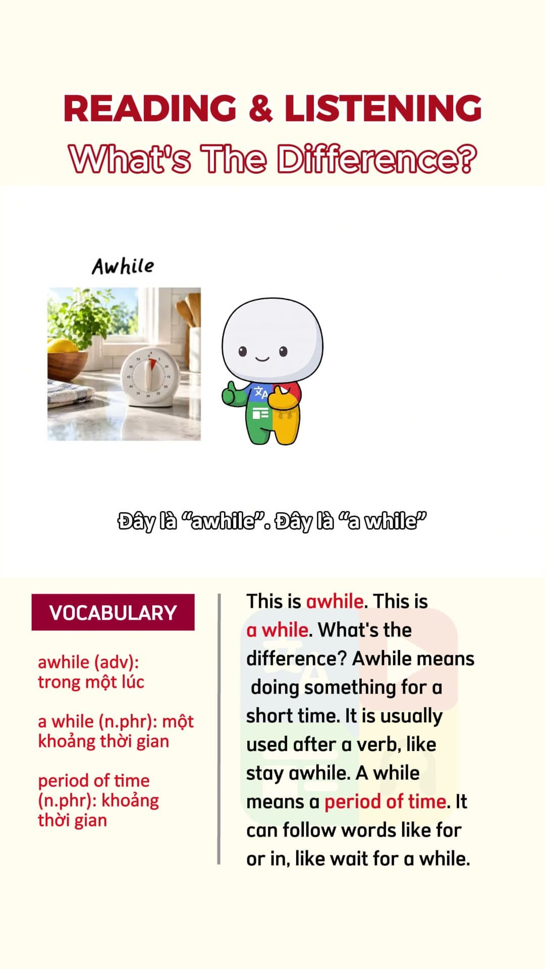 Hiểu về 'while' và 'already': Sự khác nhau đơn giản