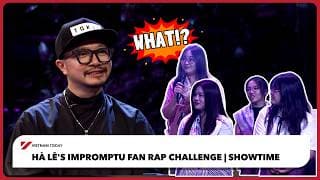Hà Lê's impromptu fan rap challenge | Vietnam Today