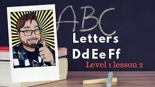 Adult Phonics Level 1 lesson 2 DEF Alphabet Sounds and Words | Quick Awesome Phonics Lesson