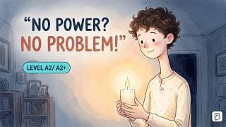 English Podcast -  A Day Without Electricity | Easy English Conversation for Beginners | A2 - A2+