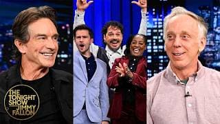 Jeff Probst and Mike White Tease Competing on Survivor 50, Talk Survivor Fans and Play Pictionary