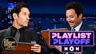 Paul Rudd and Jimmy Try to Pick the Perfect Song in Playlist Playoff | The Tonight Show