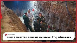 First 8 martyrs' remains found at Lê Thị Riêng Park | Vietnam Today