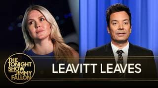 Trump Announces Karoline Leavitt Is Resigning as White House Press Secretary | The Tonight Show