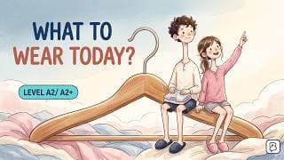 English Podcast - How to Choose What to Wear Every Day | Easy English Conversation  | A2 -A2+