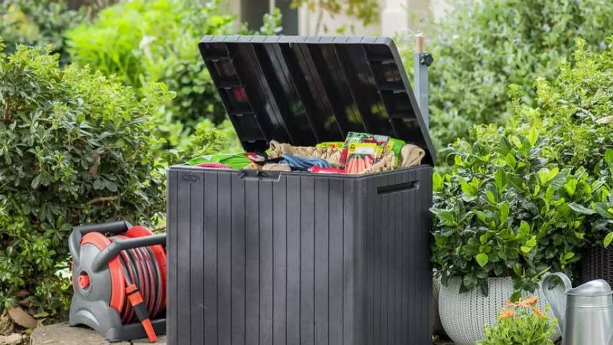 Argos outdoor storage box is now £8, down from £28