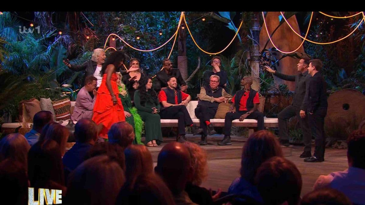 Gemma Collins and Sinitta Leave I'm a Celeb Stage