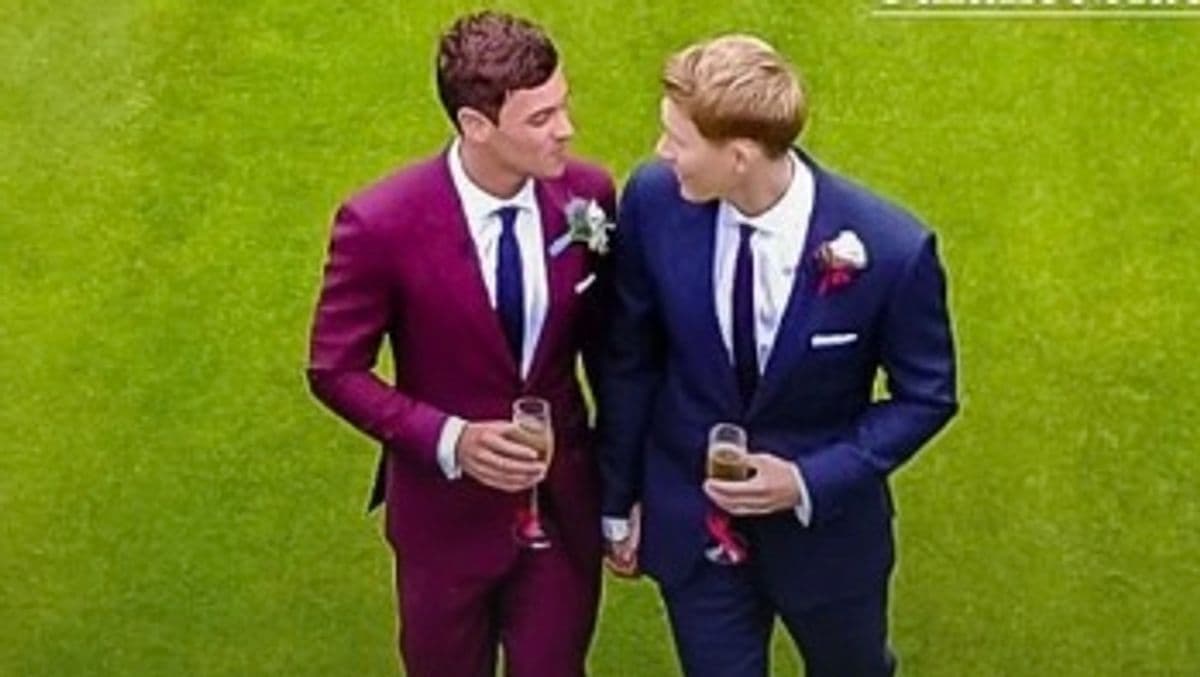 Tom Daley Shares Funny Unseen Wedding Pictures with Dustin Lance Black