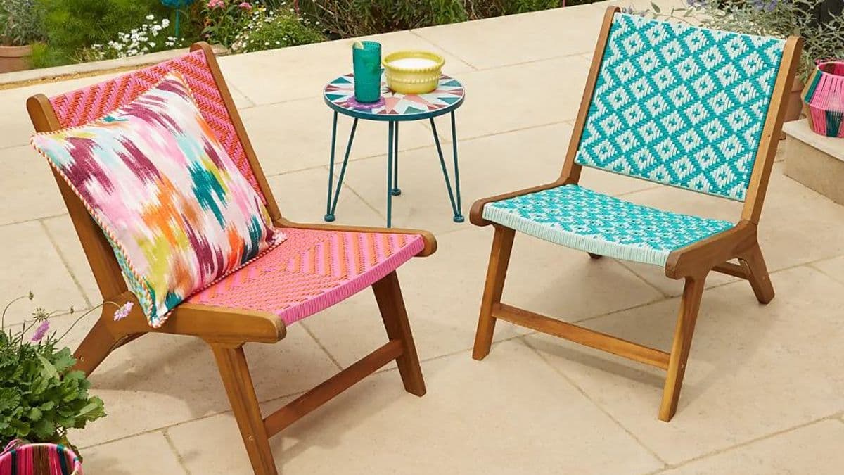 Dunelm Chair is 'Excellent Value' and 'Brightens Garden'