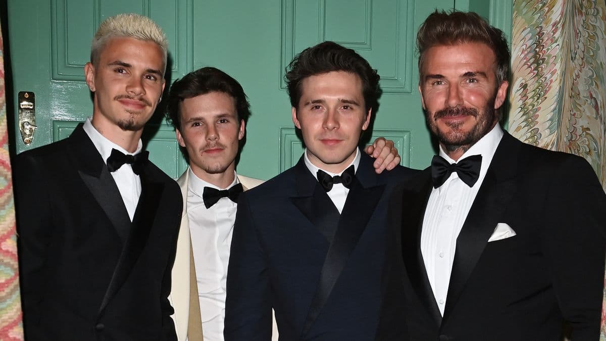 David Beckham's Son Celebrates Arsenal's Win