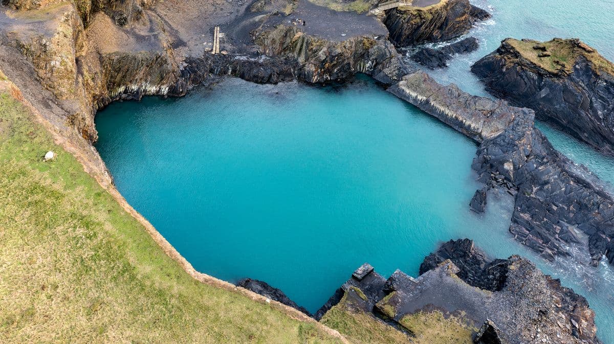 A Beautiful Blue Lagoon in the UK