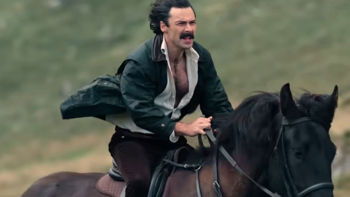 Aidan Turner Rides a Horse Again in Rivals