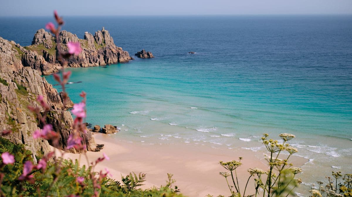 A Beautiful UK Beach with Clear Waters