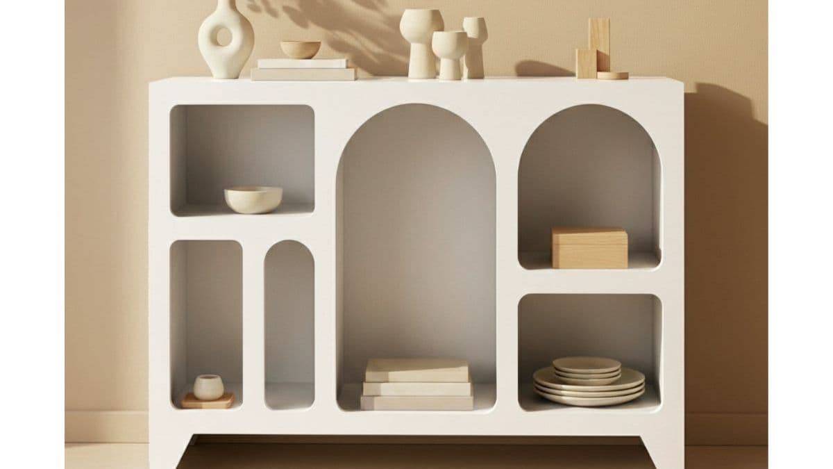 Easy Shelf Styling with Arch Sideboard