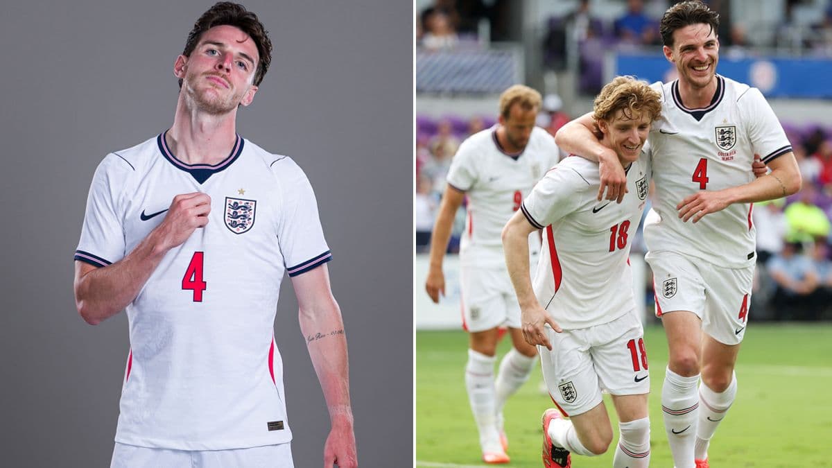 England Player Declan Rice Gets Sunburned Before World Cup