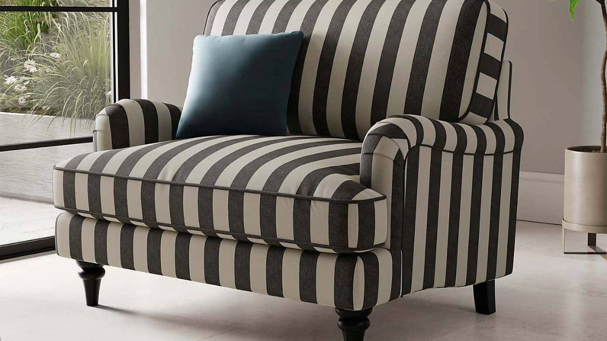 Dunelm's Comfy Striped Chair is Now £120 Off