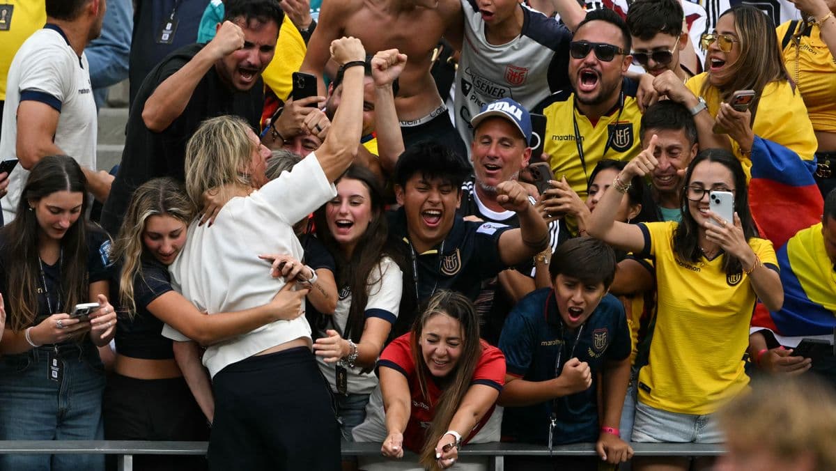 Ecuador Coach Jumps into Crowd After Win Over Germany