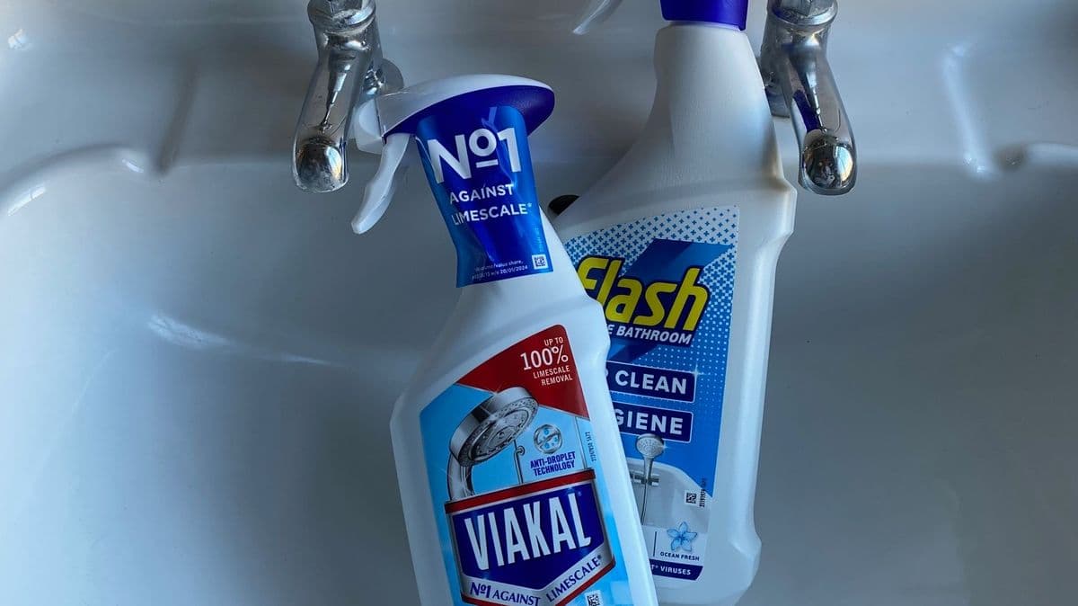 I cleaned my bathroom with two products to see which one is better
