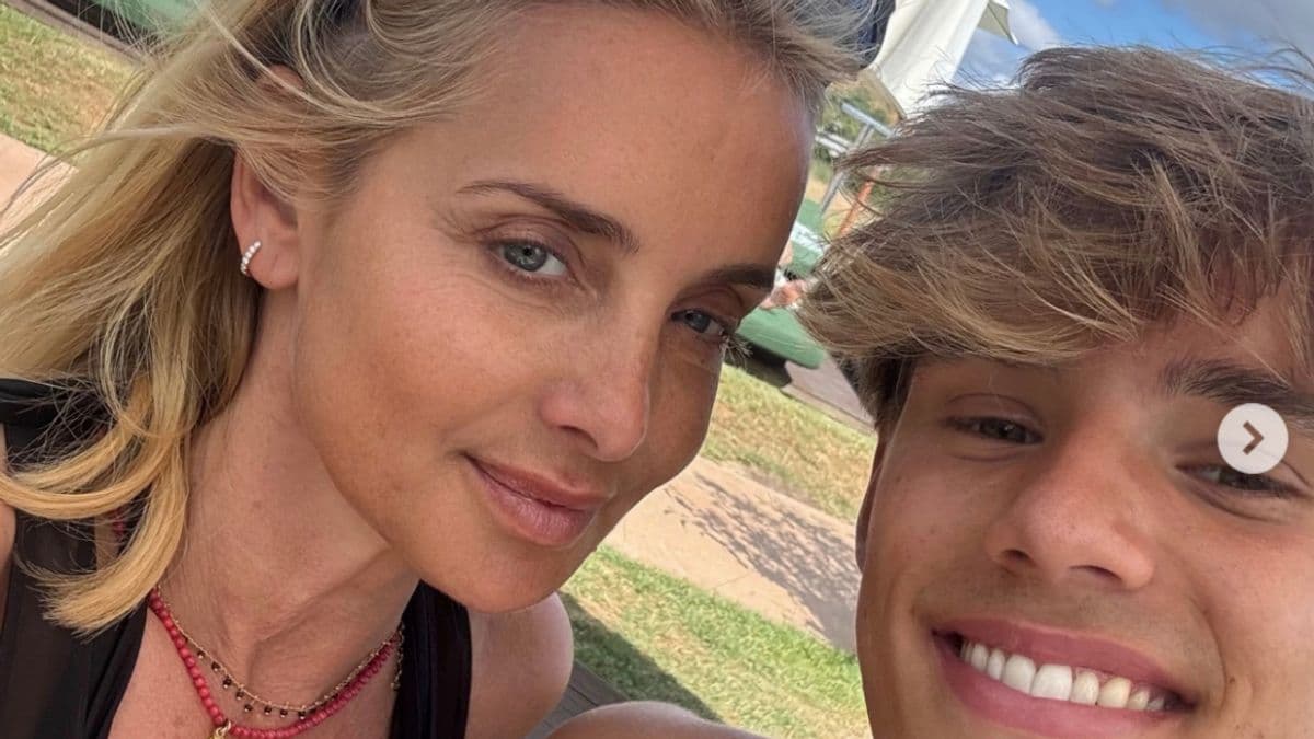 Louise Redknapp Spends Time with Son Beau