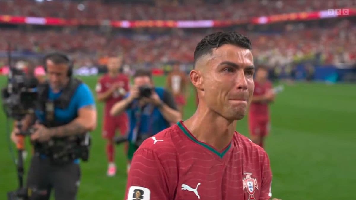 Cristiano Ronaldo Cries as Portugal Loses to Spain in the World Cup