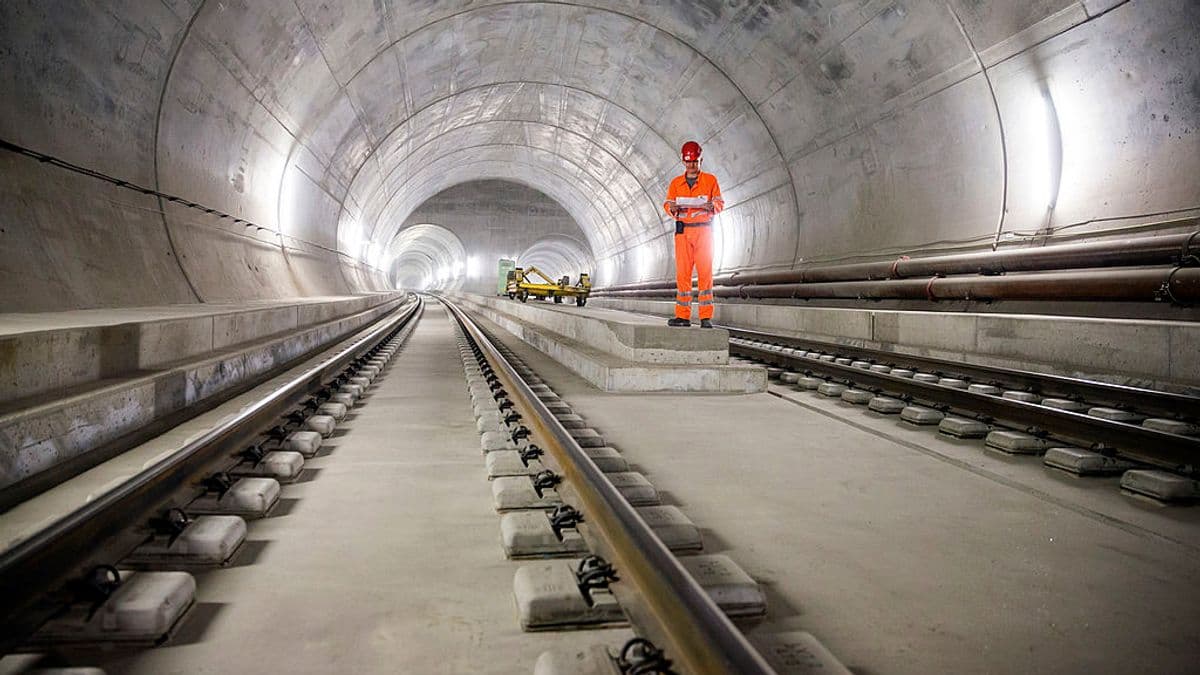 The World's Longest Train Tunnel