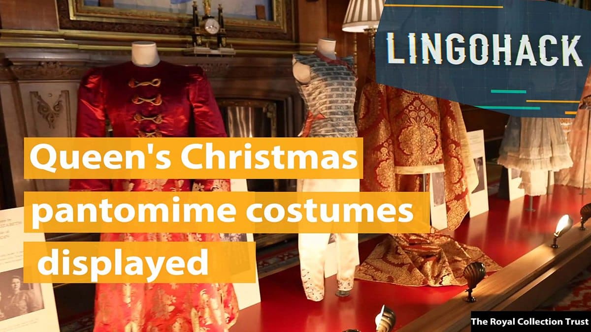 Queen's Christmas Play Costumes on Display