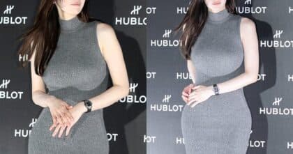 Korean Actress Looks Great in Her Tight Dress