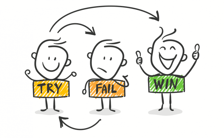 How can we stay persistent when we are not successful?