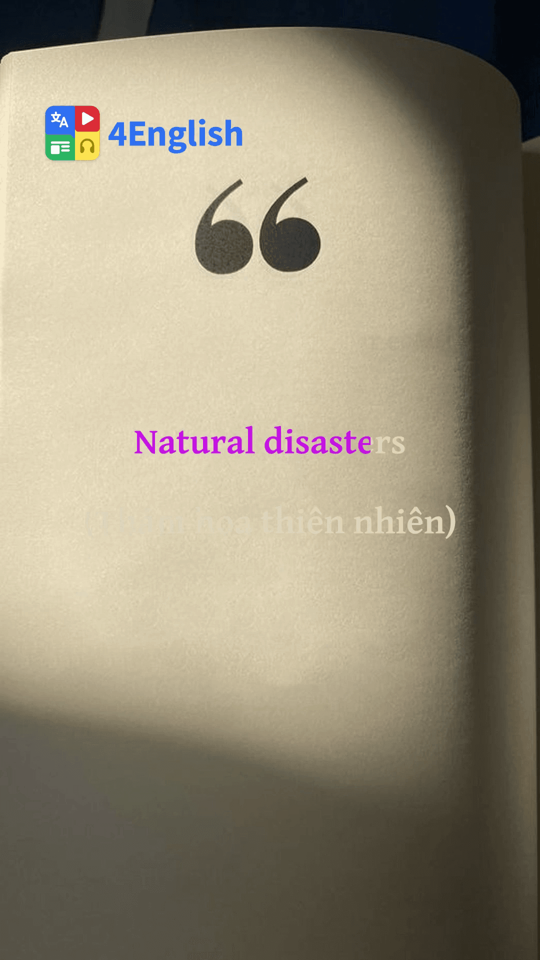 Natural disasters (Thảm họa thiên nhiên)