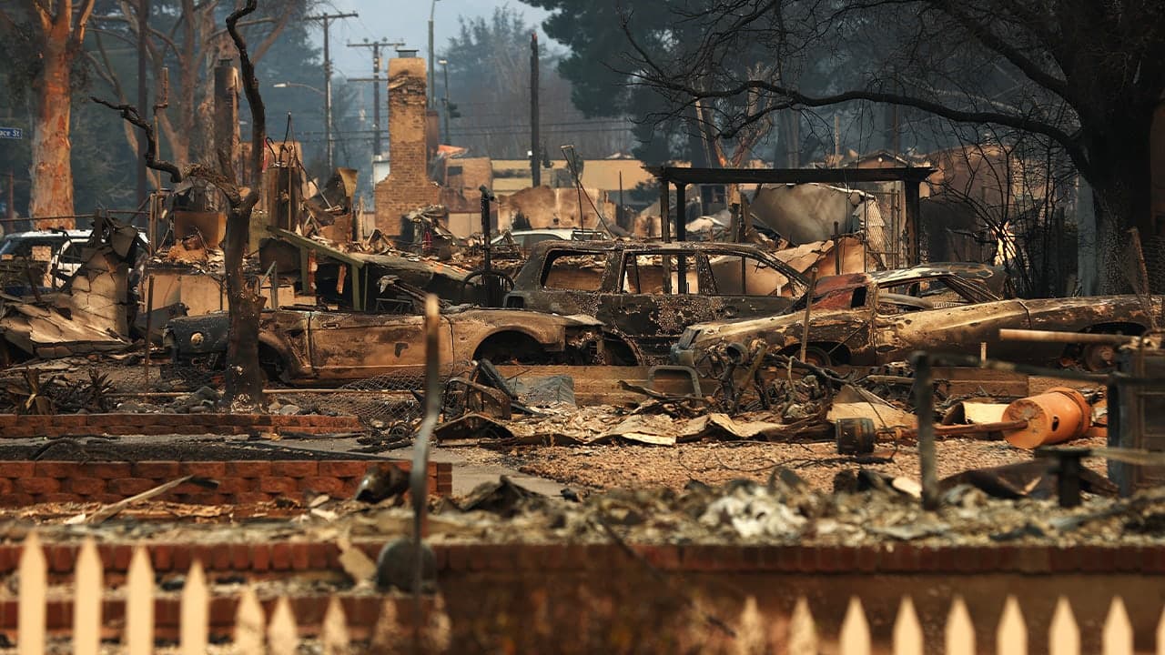 A Statue of Hope After California Wildfires