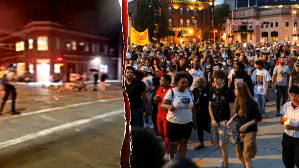 Protests in Madison, Wisconsin, after police shoot homeless man