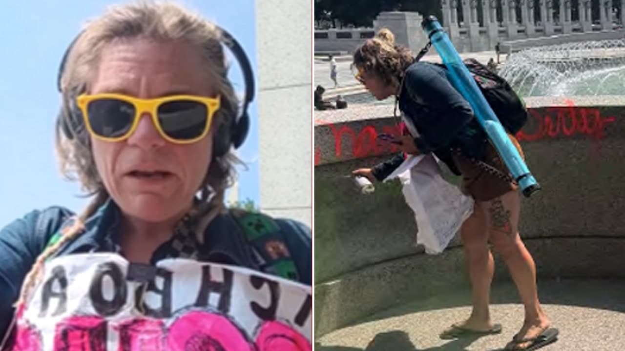 Woman Arrested for Vandalizing World War II Memorial