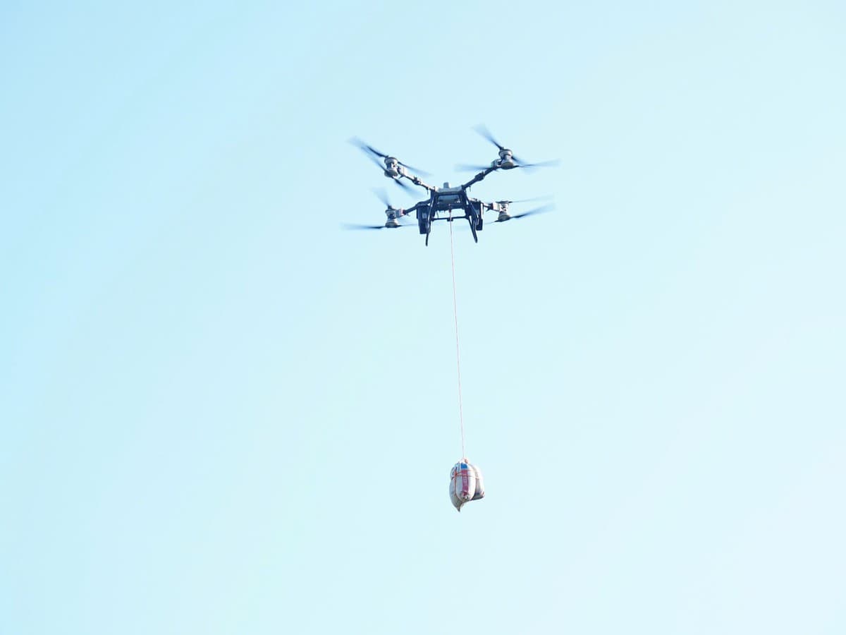 Drones and Inflatable Boats Help Reach Flood Victims