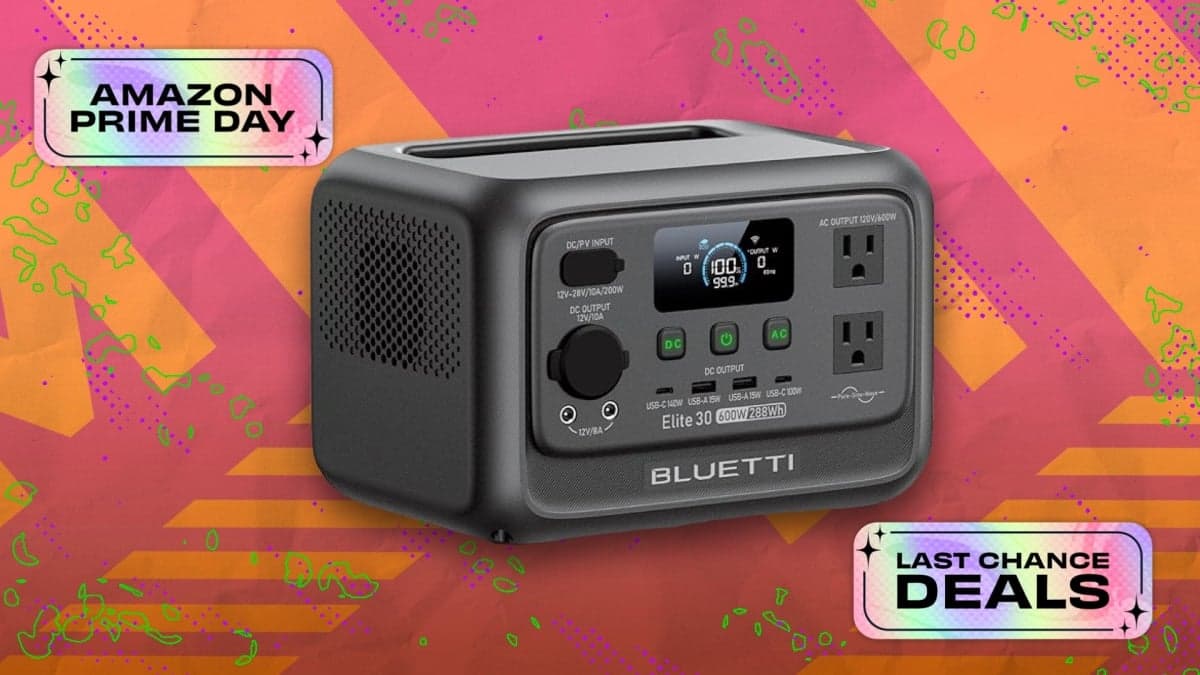 Get the Bluetti Elite 30 V2 Power Station for Under $200 on Prime Day