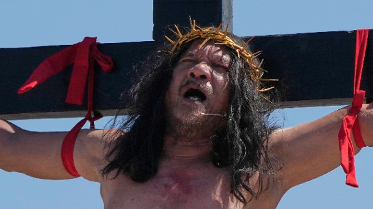Man Nailed to Cross for 37th Time