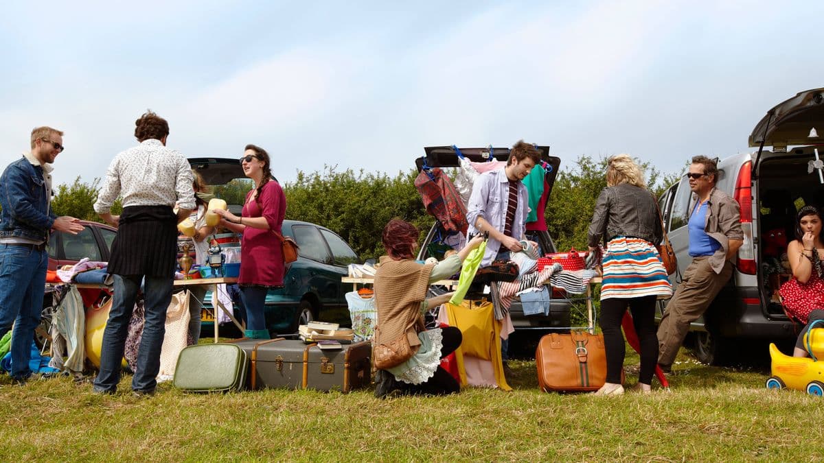 I visited a big UK car boot sale with many designer items