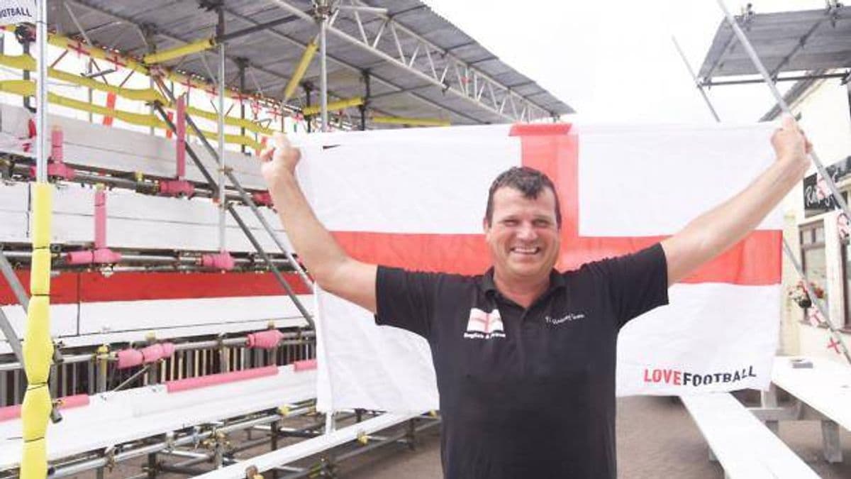 A Pub Owner Spent £6,000 on a Grandstand for the World Cup