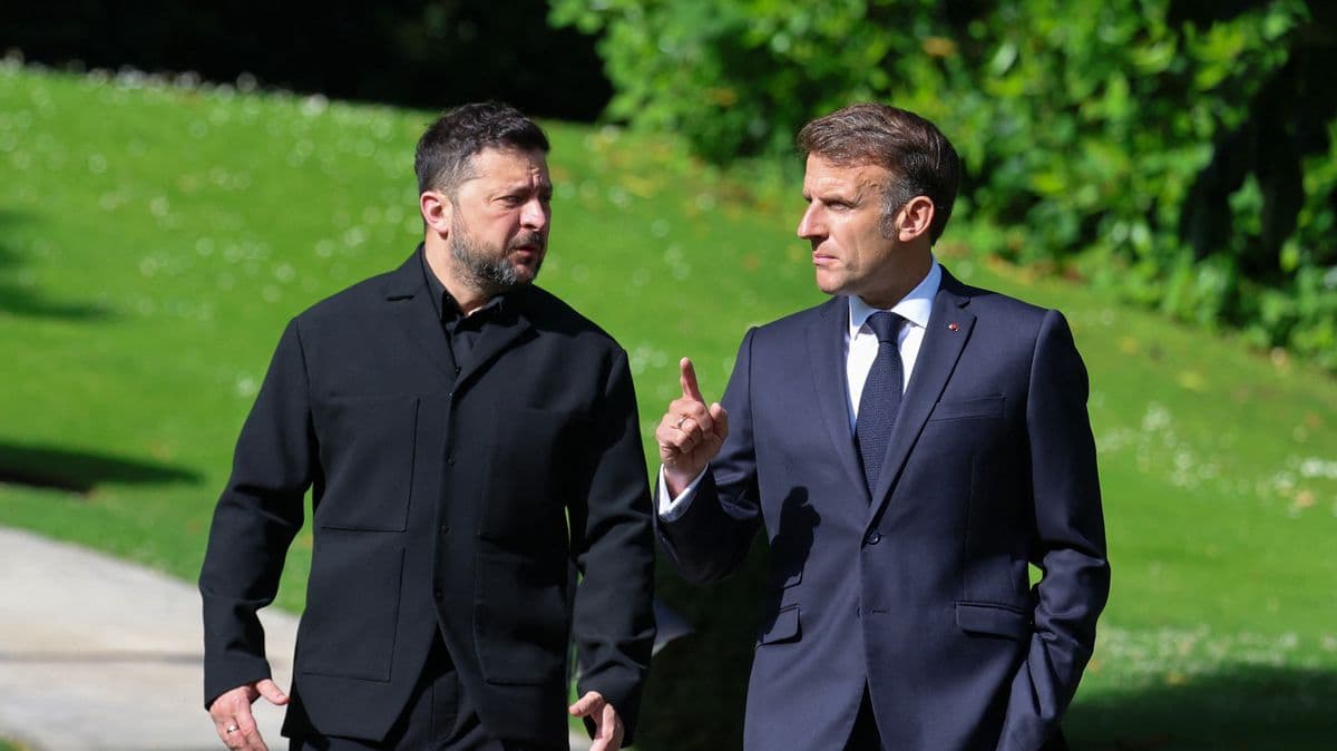 Macron and Zelensky Talk About Trump at G7 Summit