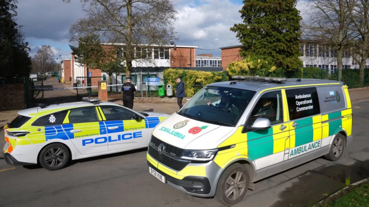 Mum of stabbed schoolgirl was abroad and 'terrified'