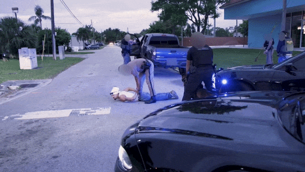 Video shows ICE officers arresting a suspected MS-13 gang member in Florida