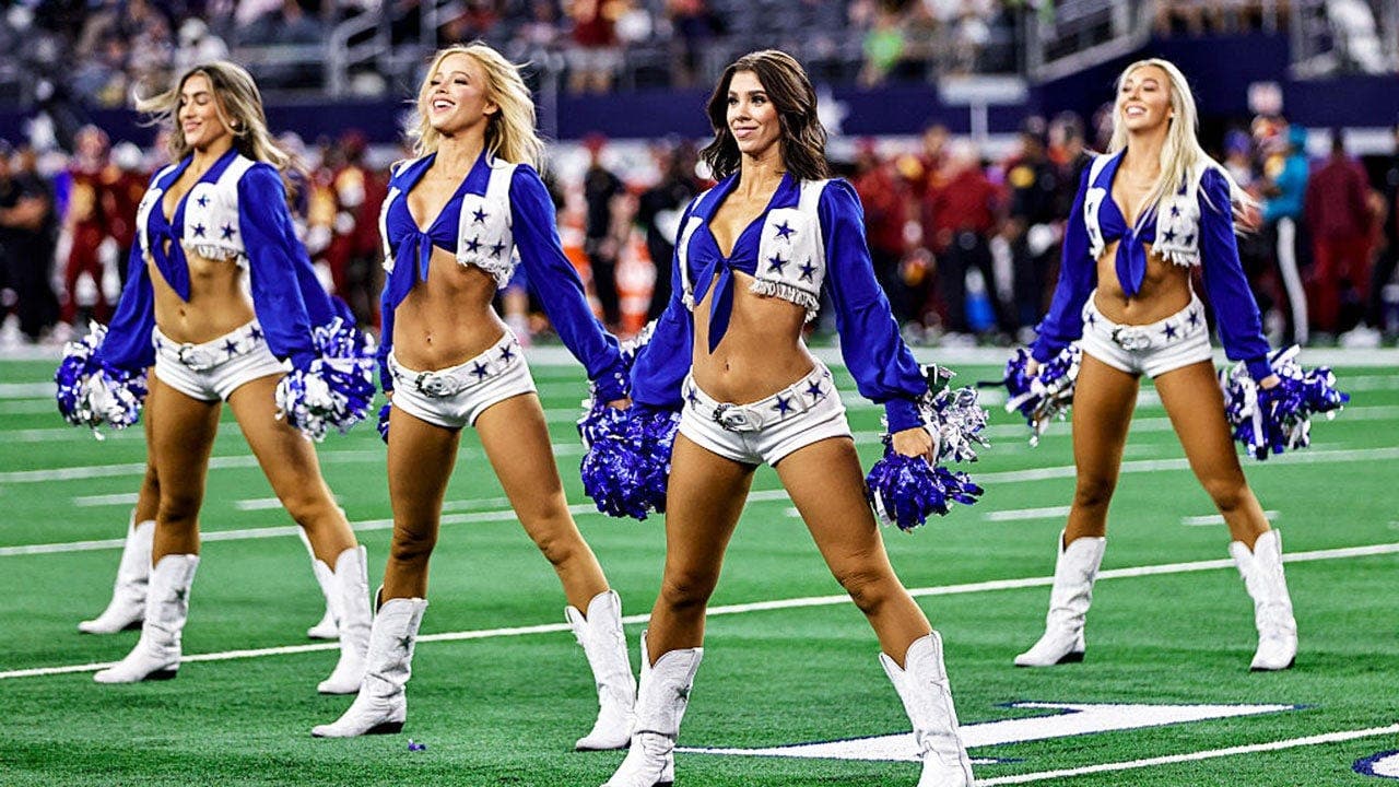 Dallas Cowboys Cheerleaders on Lake Michigan, Elizabeth Hurley in a Bikini, and Butker Scores 69
